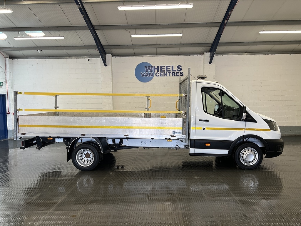 Ford Transit Custom 350 Ecoblue Leader 2.0 L4dropside Dies WV22YSE White #4