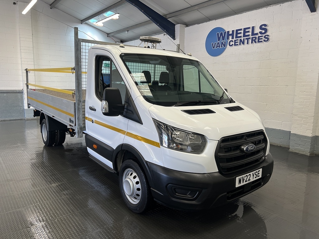 Ford Transit Custom 350 Ecoblue Leader 2.0 L4dropside Dies WV22YSE White #5