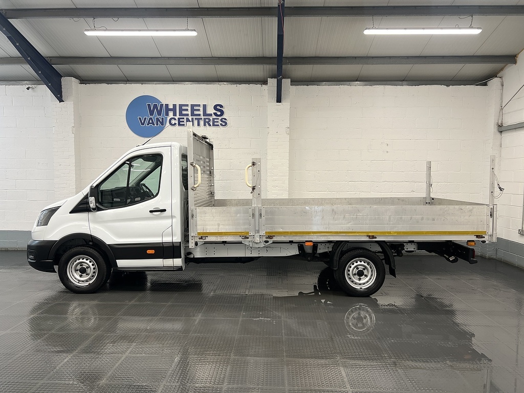 Ford Transit Custom 350 Ecoblue Leader 2.0 L4dropside Dies DY72JOH White #2