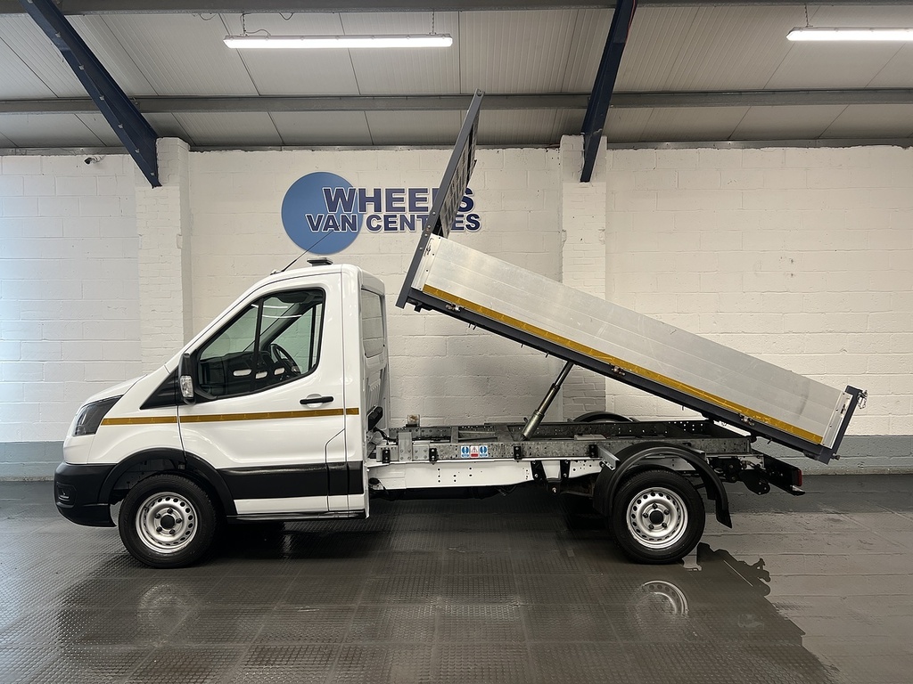 Ford Transit Custom 350 Ecoblue Leader 2.0 Tipper WN24XBJ White #2
