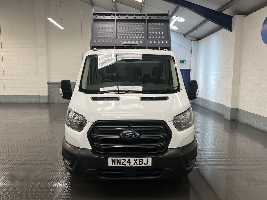 Ford Transit Custom 350 Ecoblue Leader 2.0 Tipper WN24XBJ White #4