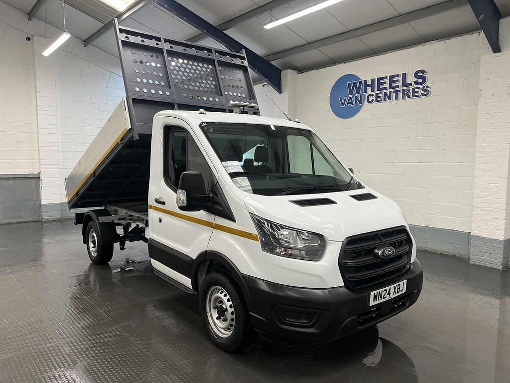 Ford Transit Custom 350 Ecoblue Leader 2.0 Tipper WN24XBJ White #3