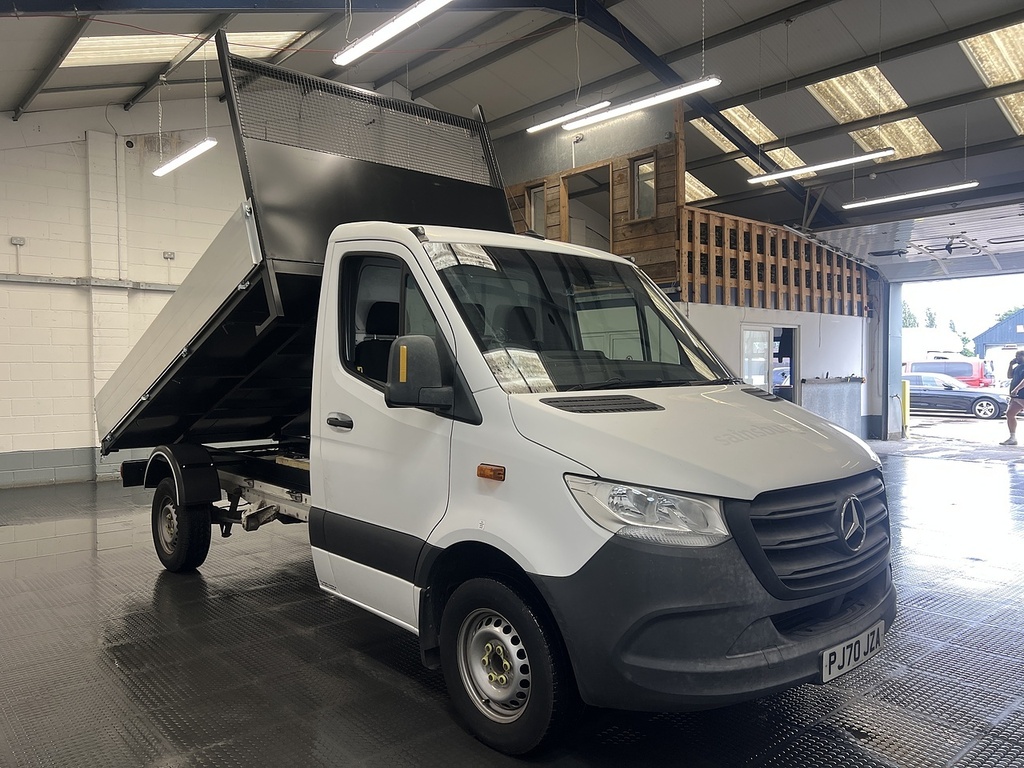 Mercedes-Benz Sprinter 315 Cdi Progressive 2.0 Tipper Diese PJ70JZA White #3