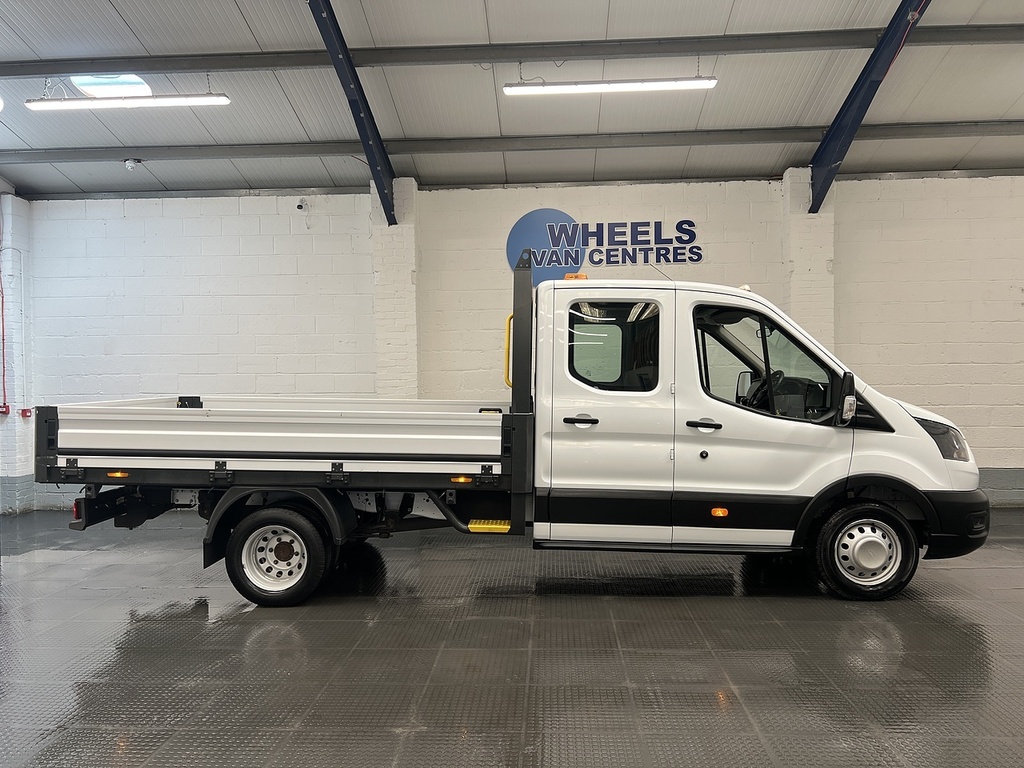 Ford Transit Custom 350 Ecoblue Leader 2.0 Dropside MW72VBE White #6