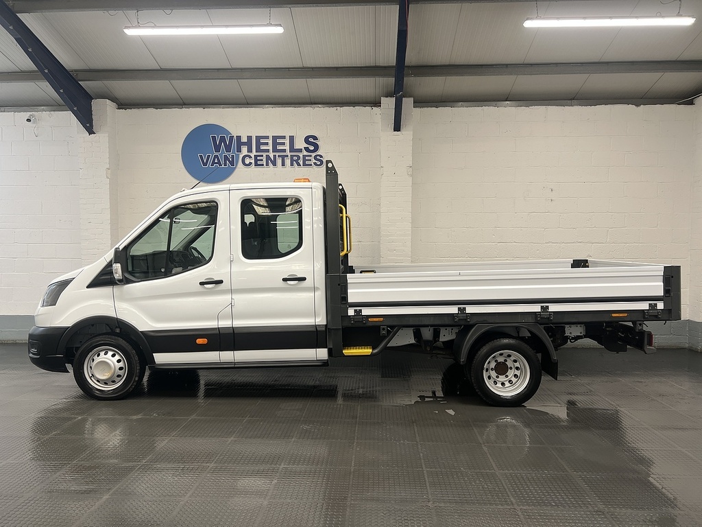 Ford Transit Custom 350 Ecoblue Leader 2.0 Dropside MW72VBE White #2