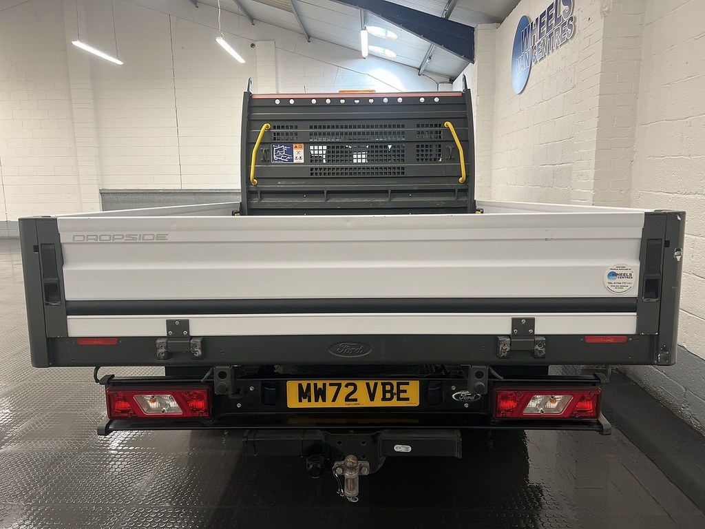 Ford Transit Custom 350 Ecoblue Leader 2.0 Dropside MW72VBE White #4