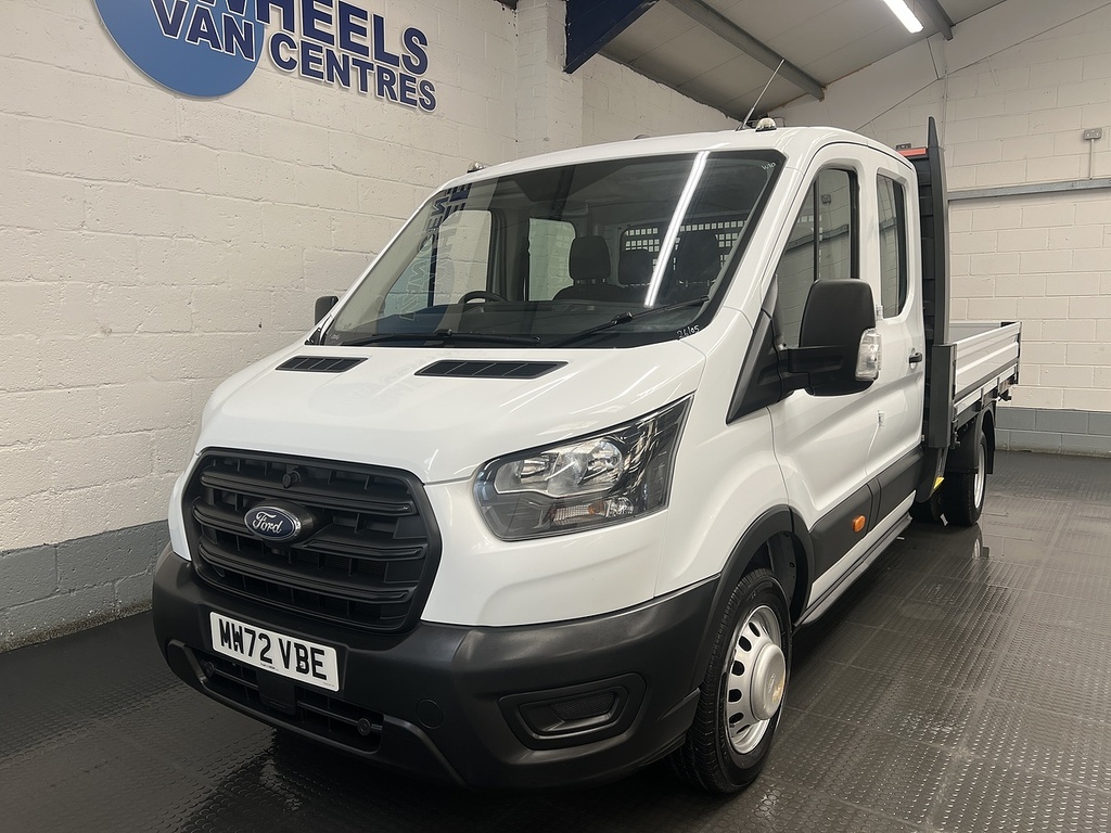 Ford Transit Custom 350 Ecoblue Leader 2.0 Dropside MW72VBE White