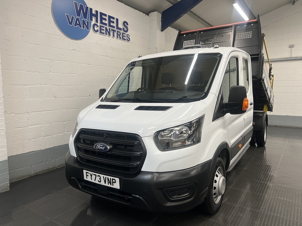 Ford Transit Custom 350 Ecoblue Leader 2.0 Tipper FY73VNP White