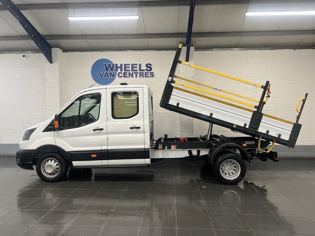 Ford Transit Custom 350 Ecoblue Leader 2.0 Tipper FY73VNP White #2