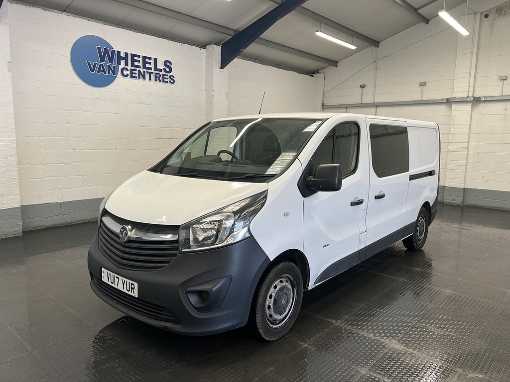 Vauxhall Vivaro 1.6 Cdti 2900 Ecoflex Crew Van Double Cab Dies White