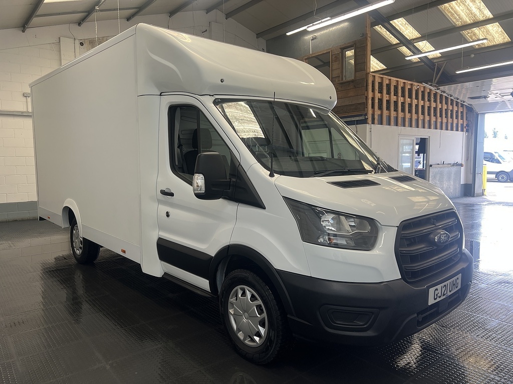 Ford Transit Custom 2.0 350 Ecoblue Leader Luton Low Loader GJ21UHG White #4