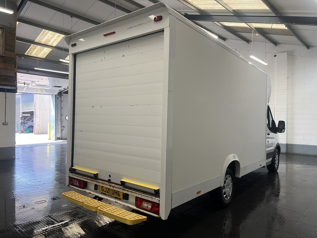Ford Transit Custom 2.0 350 Ecoblue Leader Luton Low Loader GJ21UHG White #3