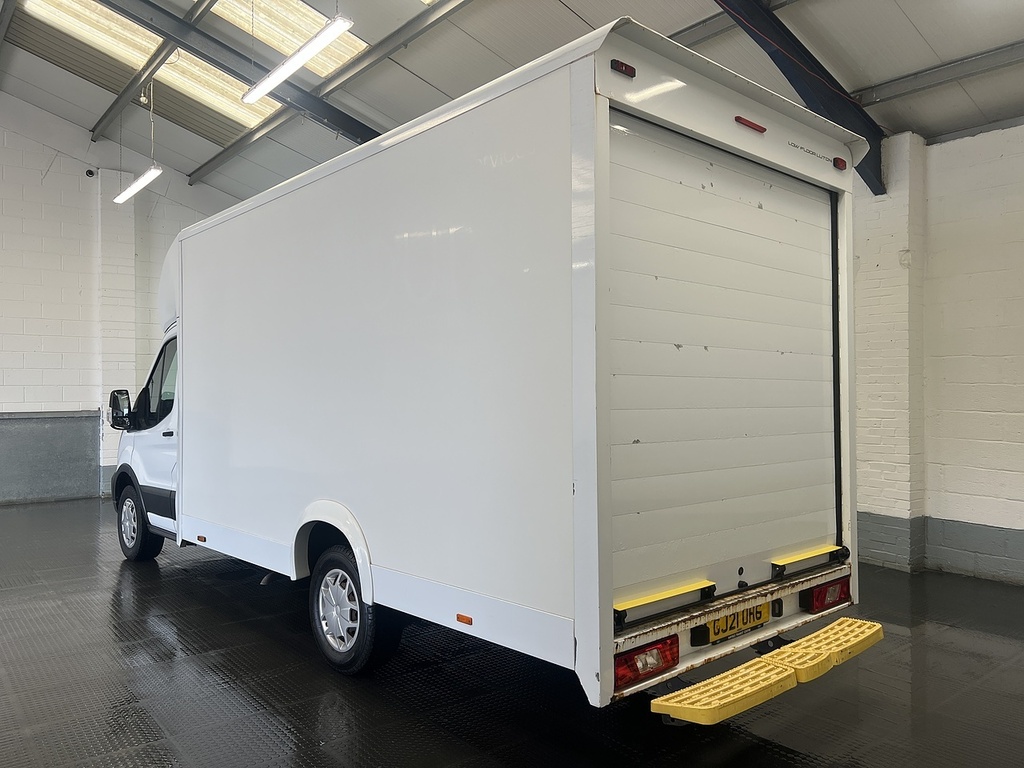 Ford Transit Custom 2.0 350 Ecoblue Leader Luton Low Loader GJ21UHG White #2