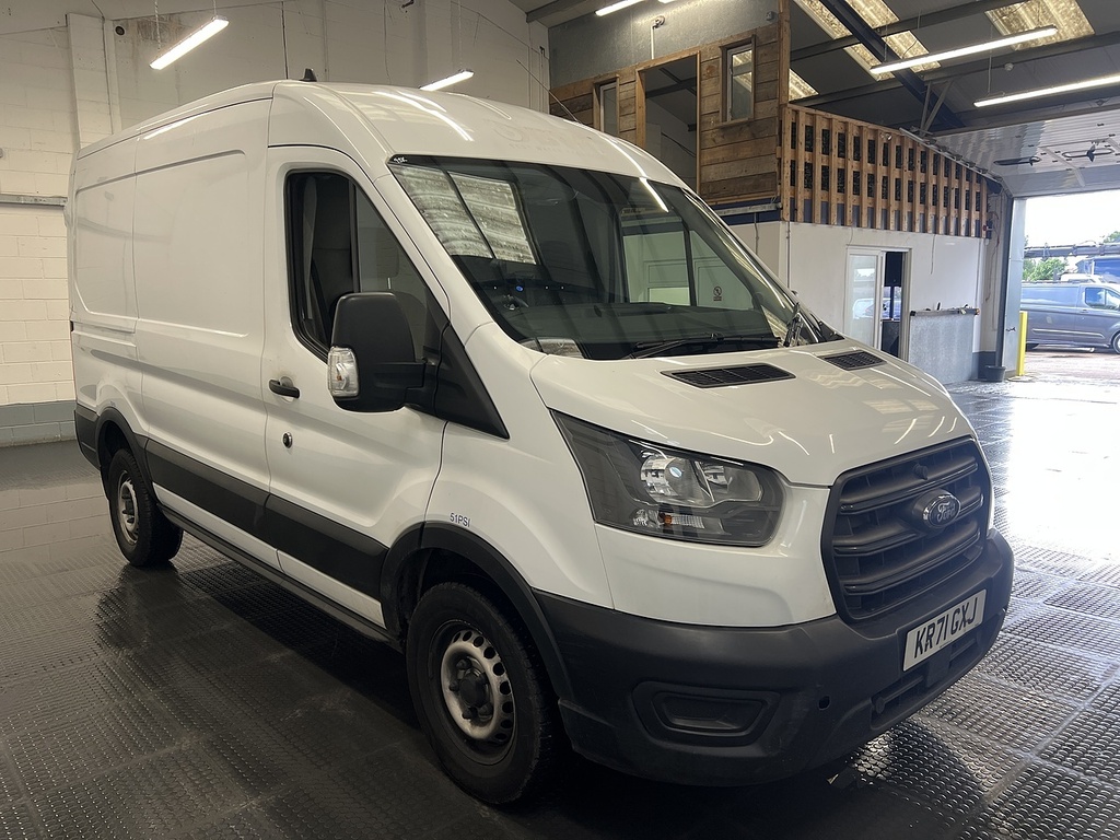 Ford Transit Custom 2.0 350 Ecoblue Leader Panel Van KR71GXJ White #4