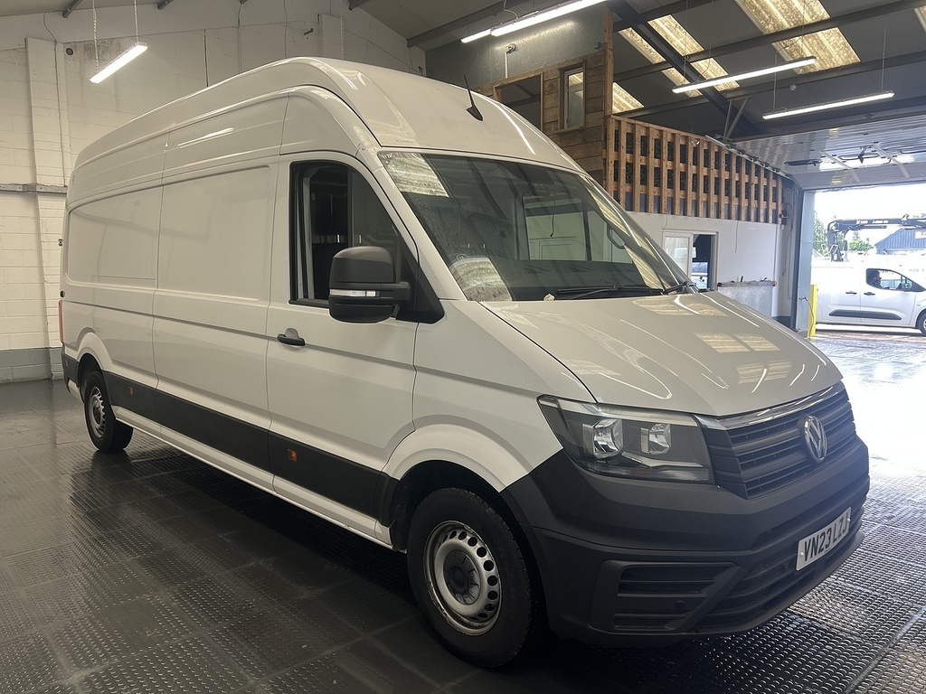 Volkswagen Crafter Tdi Cr35 Trendline Lwb High Roof Panel Van White #4