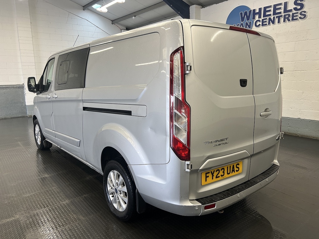 Ford Transit Custom 2.0 320 Ecoblue Limited Crew Van Double Cab Di Silver #2