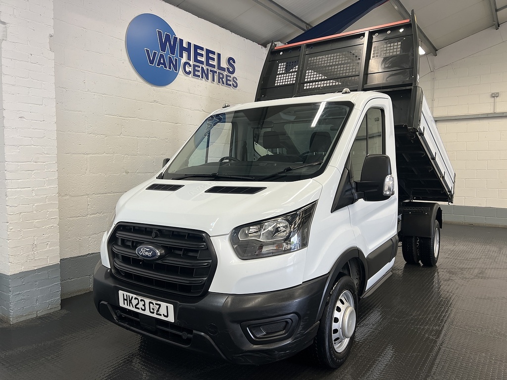 Ford Transit Custom 2.0 350 Ecoblue Hd Leader Tipper White