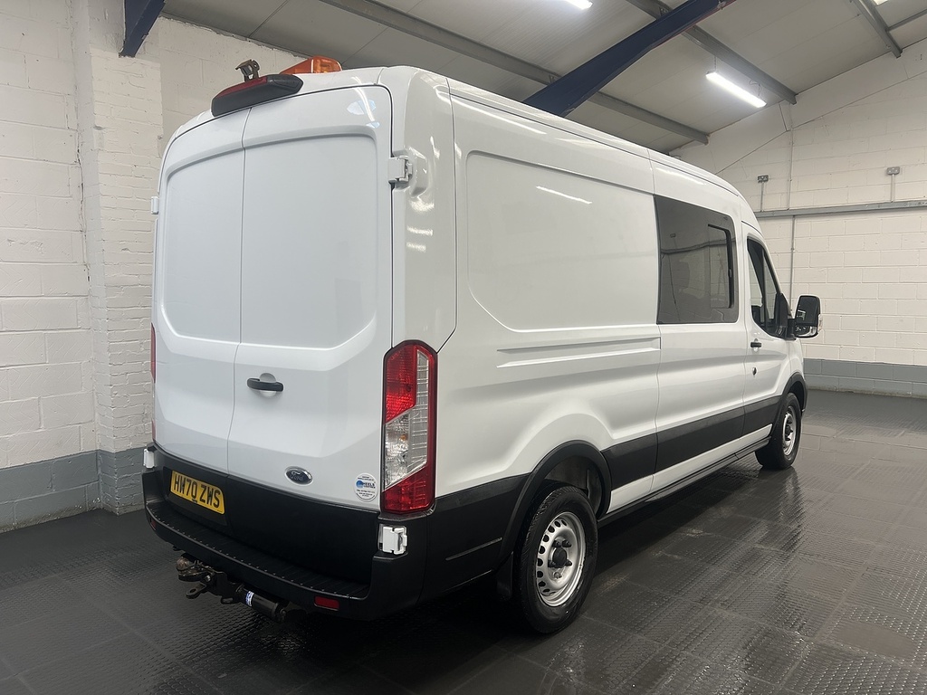 Ford Transit Custom 2.0 350 Ecoblue Leader Crew Van Double Cab 6Dr Die HW70ZWS White #5