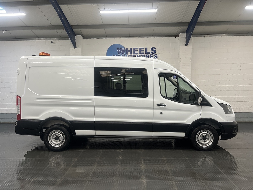 Ford Transit Custom 2.0 350 Ecoblue Leader Crew Van Double Cab 6Dr Die HW70ZWS White #6