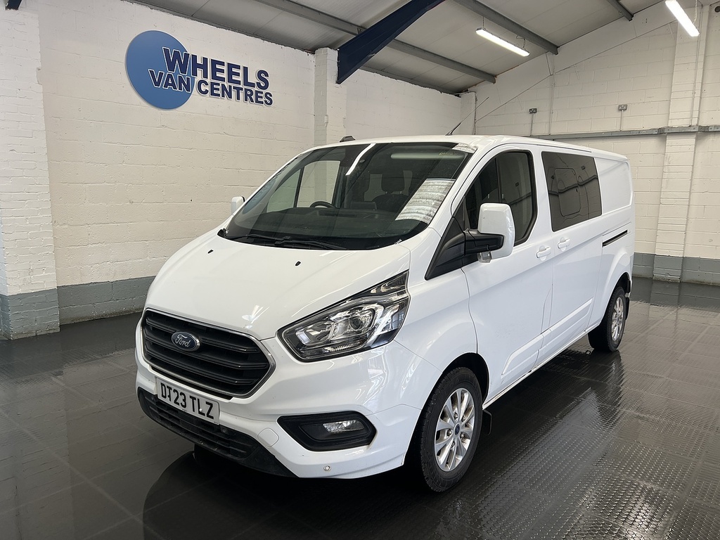 Ford Transit Custom 2.0 320 Ecoblue Limited Crew Van Double Cab Di White