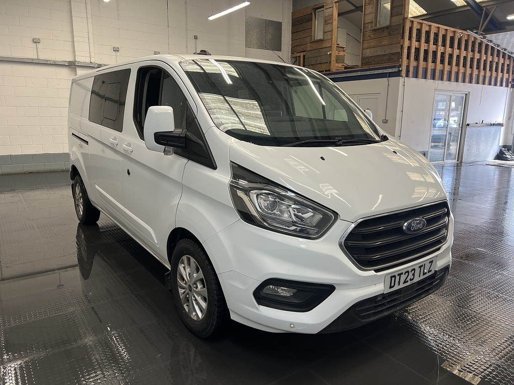 Ford Transit Custom 2.0 320 Ecoblue Limited Crew Van Double Cab Di White #4