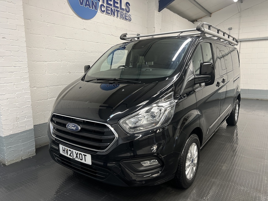 Ford Transit Custom 2.0 320 Ecoblue Limited Crew Van Double Cab Di HV21XOT Black
