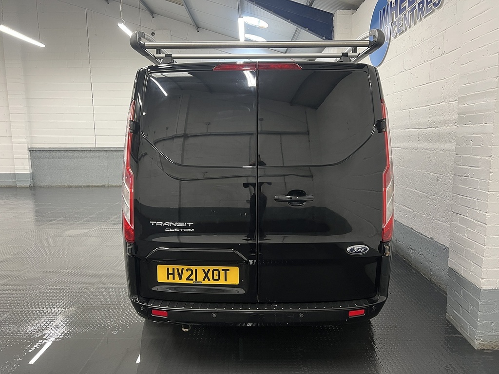 Ford Transit Custom 2.0 320 Ecoblue Limited Crew Van Double Cab Di HV21XOT Black #4
