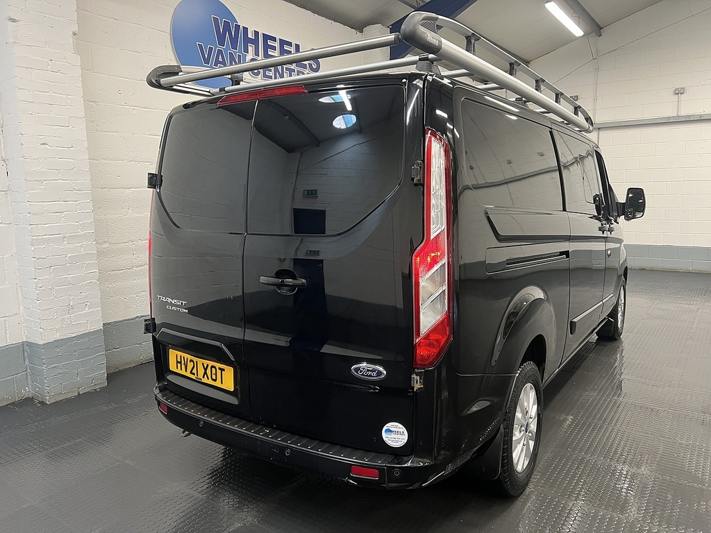 Ford Transit Custom 2.0 320 Ecoblue Limited Crew Van Double Cab Di HV21XOT Black #5