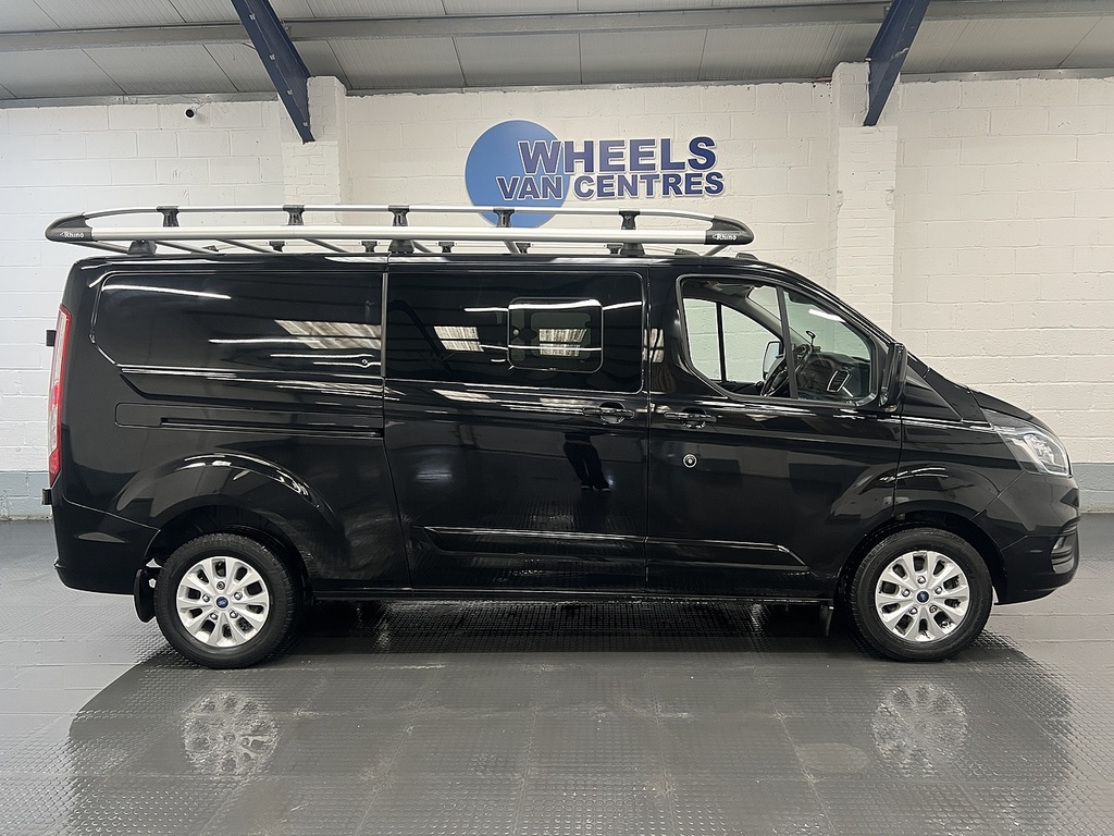 Ford Transit Custom 2.0 320 Ecoblue Limited Crew Van Double Cab Di HV21XOT Black #6