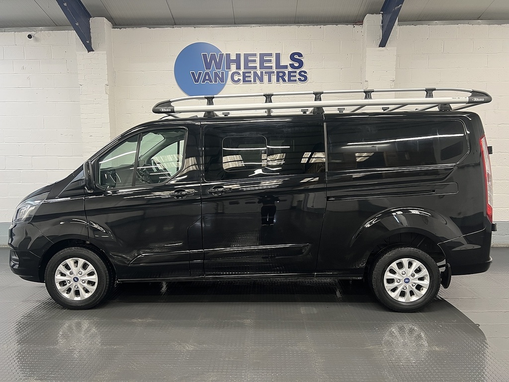 Ford Transit Custom 2.0 320 Ecoblue Limited Crew Van Double Cab Di HV21XOT Black #2