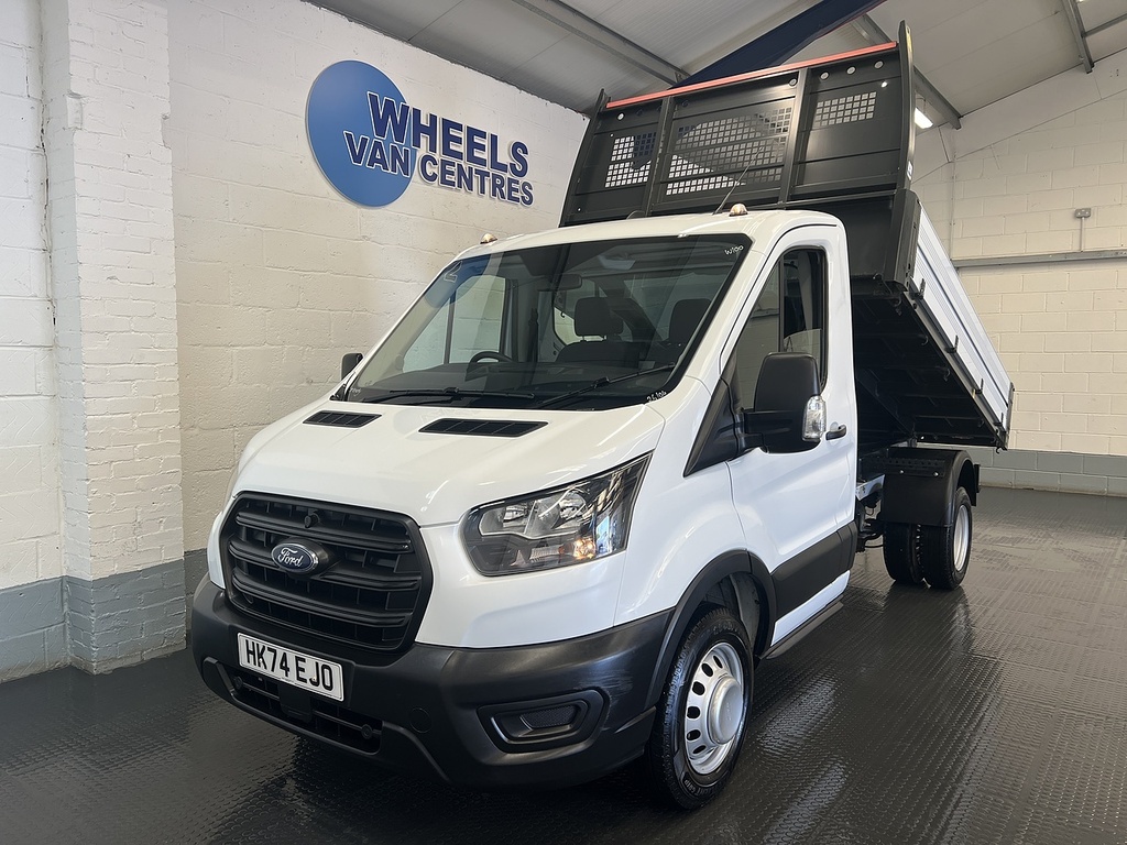 Ford Transit Custom 350 Ecoblue Leader L2 Trw Tipper 2.0 Chassis C HK74EJO White