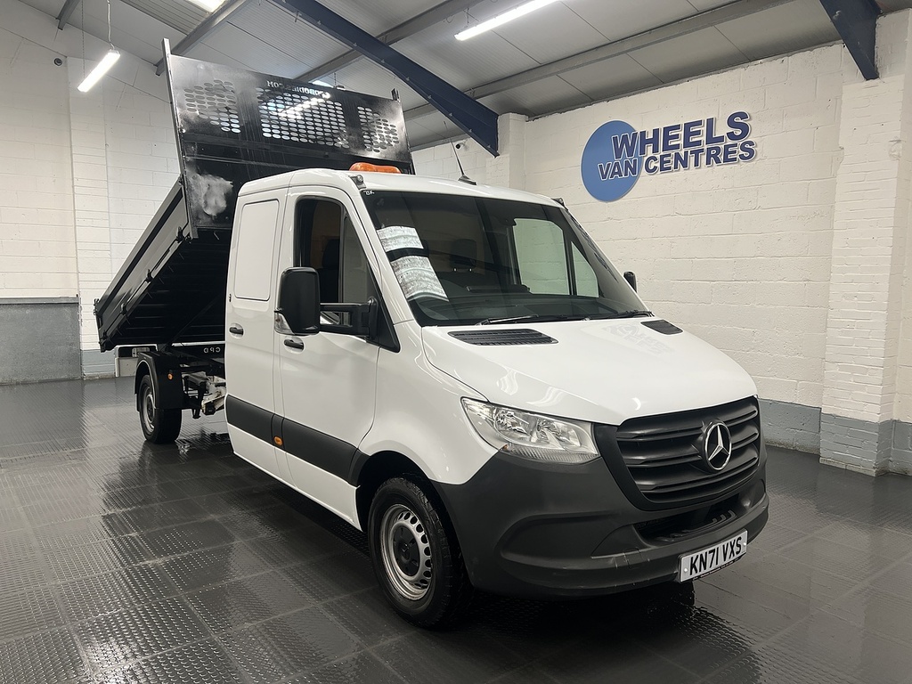 Mercedes-Benz Sprinter 2.1 314 Cdi Double Cab Tipper Rw White #6