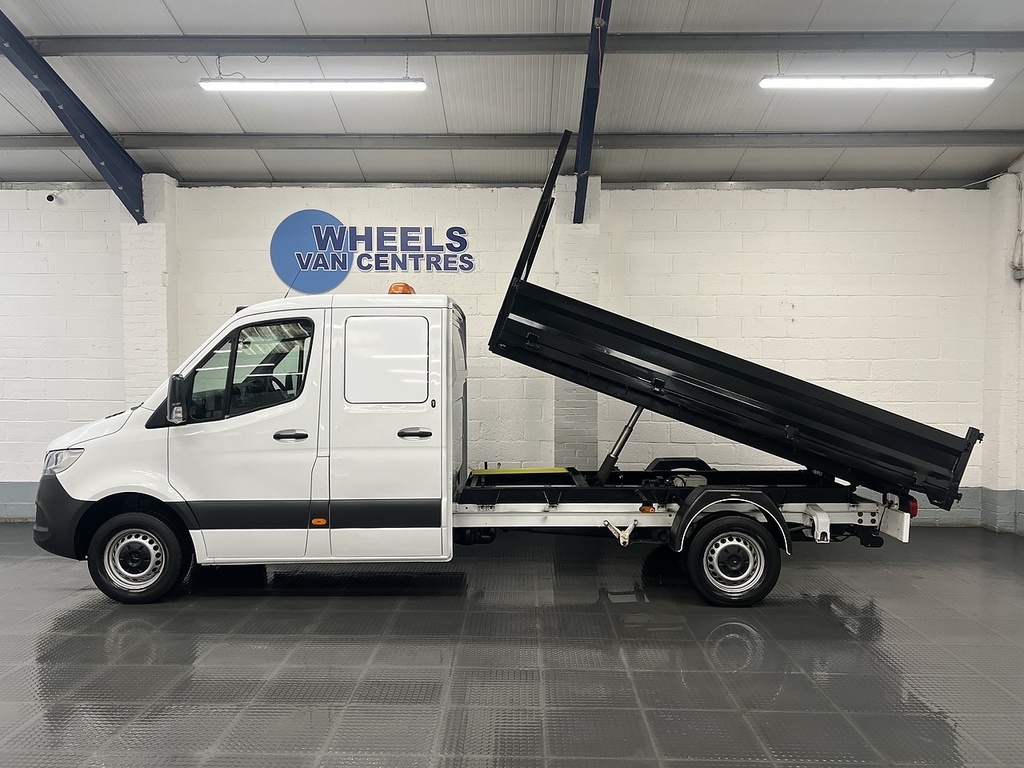 Mercedes-Benz Sprinter 2.1 314 Cdi Double Cab Tipper Rw White #2