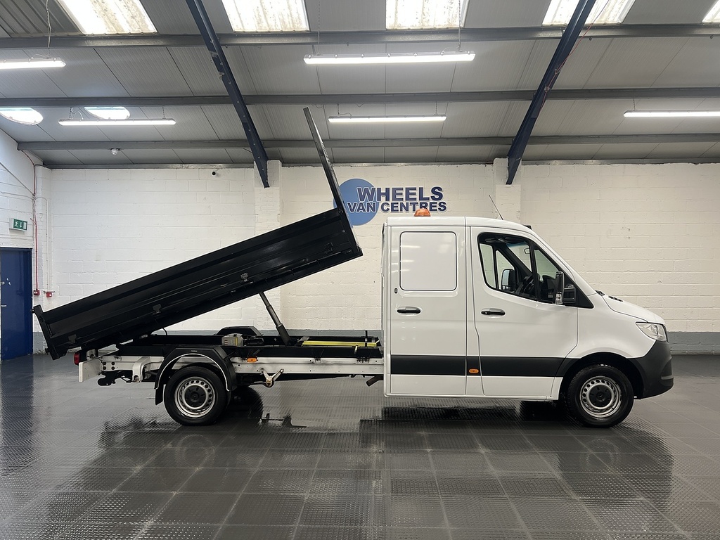 Mercedes-Benz Sprinter 2.1 314 Cdi Double Cab Tipper Rw White #5
