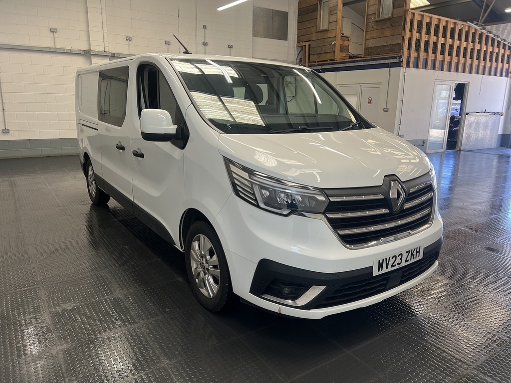 Renault Trafic 2.0 Dci Blue Ll30 Sport Crew Van Double Cab 6Dr Di White #4