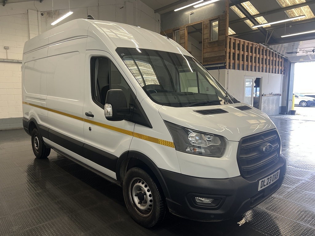 Ford Transit Custom 2.0 350 Ecoblue Leader Panel Van DL23OXB White #4