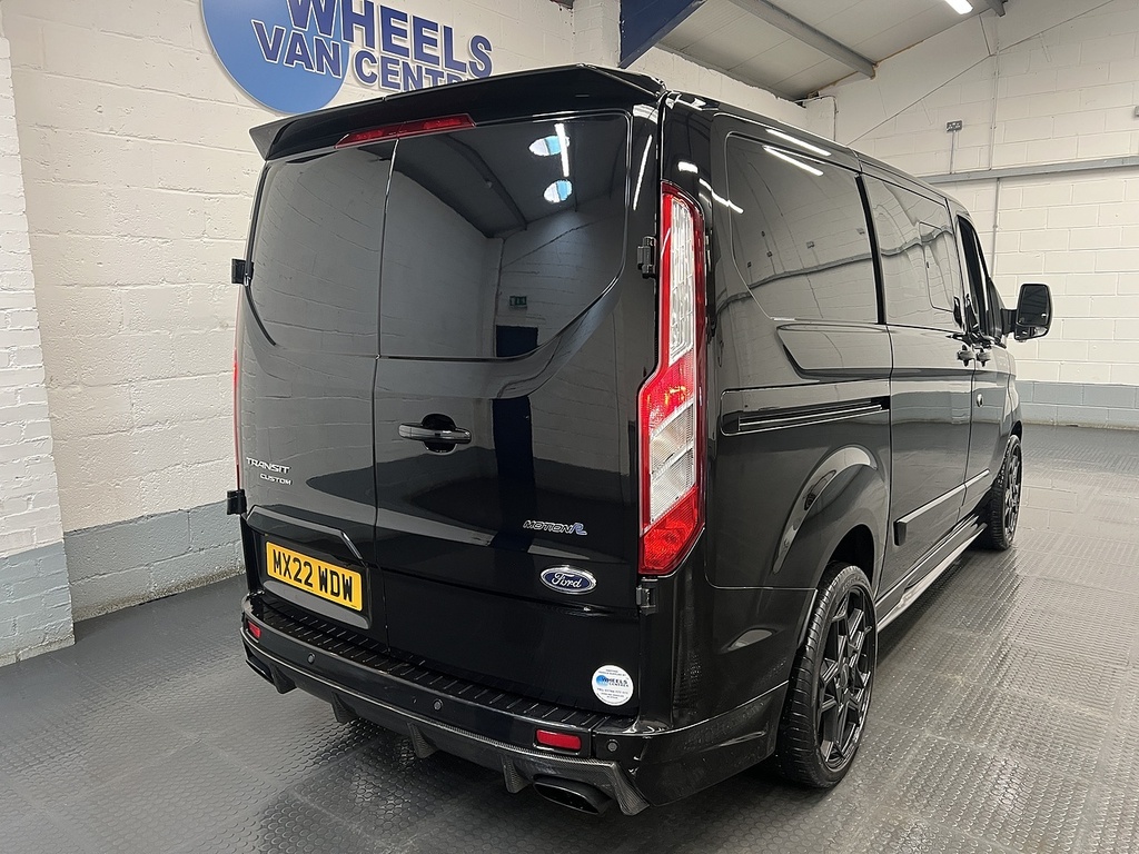 Ford Transit Custom 2.0 320 Ecoblue Limited Crew Van Double Cab Di MX22WDW Black #5
