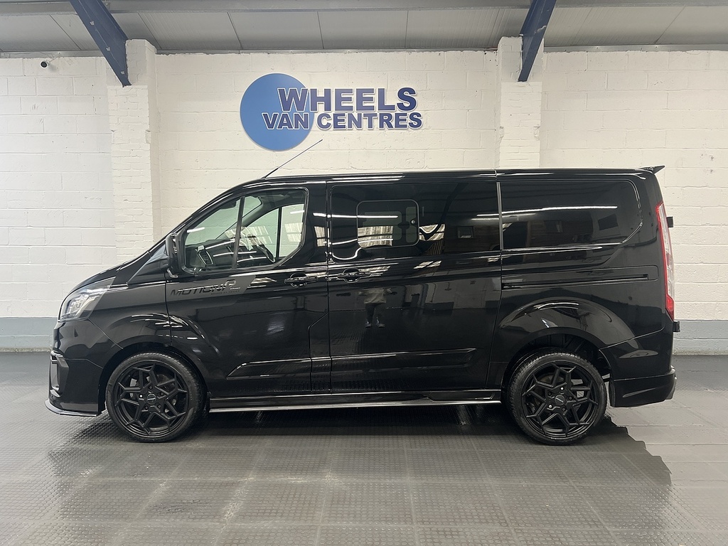 Ford Transit Custom 2.0 320 Ecoblue Limited Crew Van Double Cab Di MX22WDW Black #2