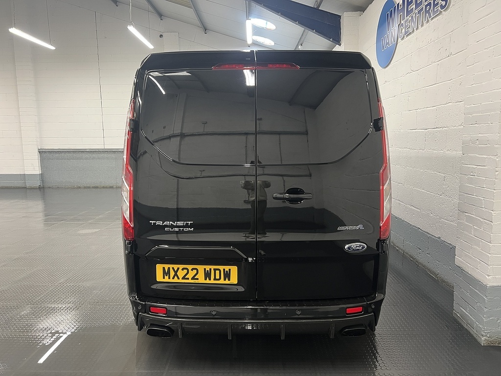 Ford Transit Custom 2.0 320 Ecoblue Limited Crew Van Double Cab Di MX22WDW Black #4
