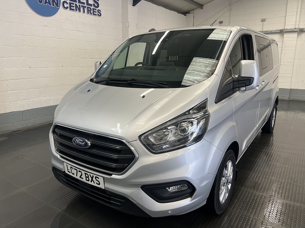 Ford Transit Custom 2.0 320 Ecoblue Limited Crew Van Double Cab Di Silver
