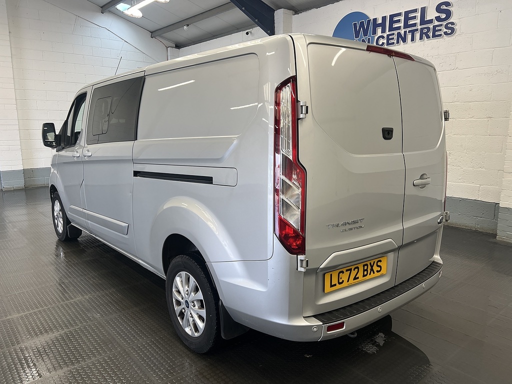 Ford Transit Custom 2.0 320 Ecoblue Limited Crew Van Double Cab Di Silver #2