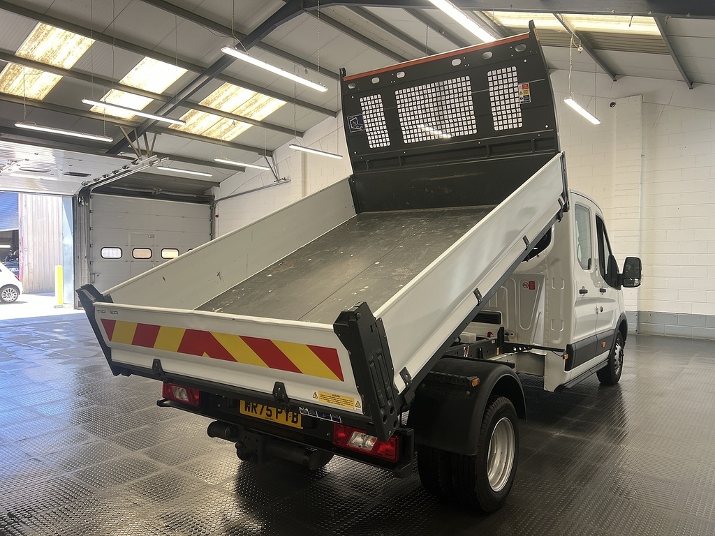 Ford Transit Custom 2.0 350 Ecoblue Leader Chassis Double Cab Dies WR75PYB White #2