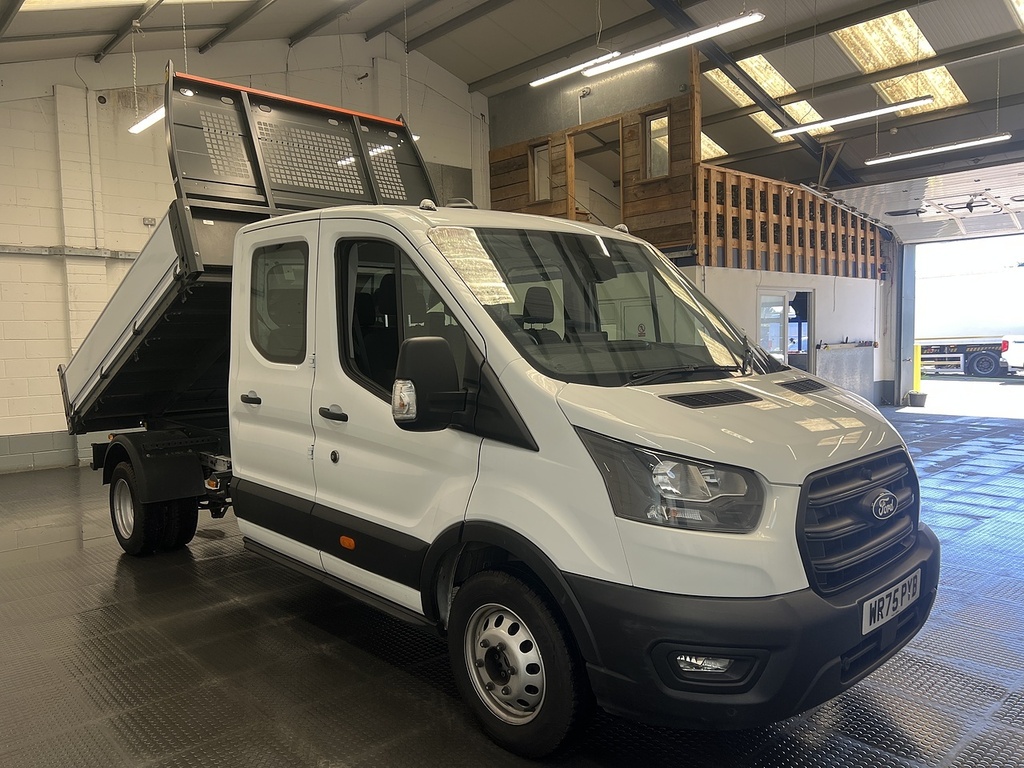 Ford Transit Custom 2.0 350 Ecoblue Leader Chassis Double Cab Dies WR75PYB White #3