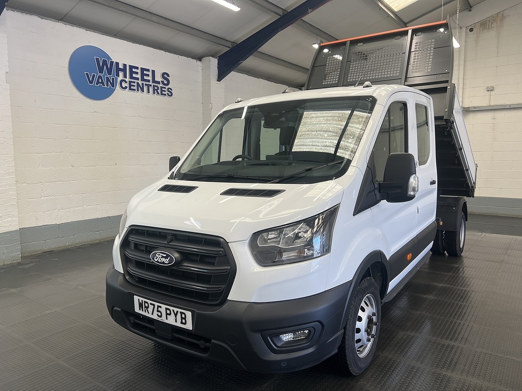 Ford Transit Custom 2.0 350 Ecoblue Leader Chassis Double Cab Dies WR75PYB White