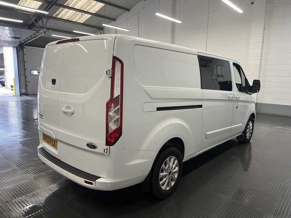 Ford Transit Custom 2.0 320 Ecoblue Limited Crew Van Double Cab Di White #3