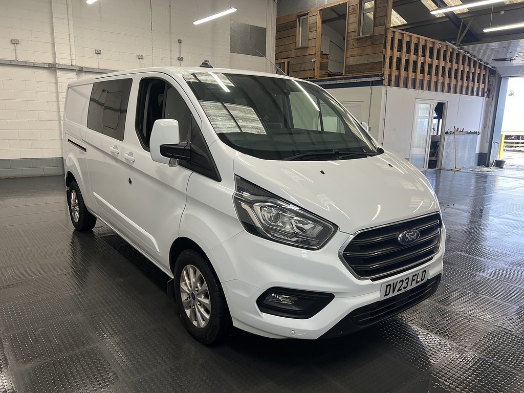 Ford Transit Custom 2.0 320 Ecoblue Limited Crew Van Double Cab Di White #4