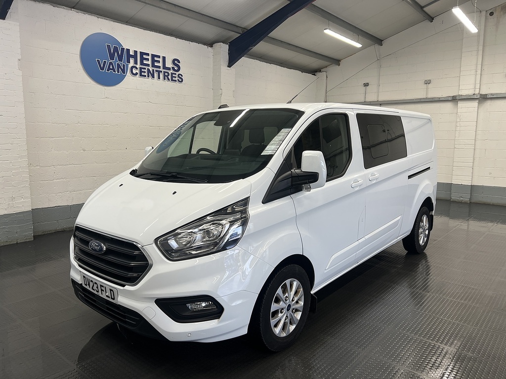 Ford Transit Custom 2.0 320 Ecoblue Limited Crew Van Double Cab Di White