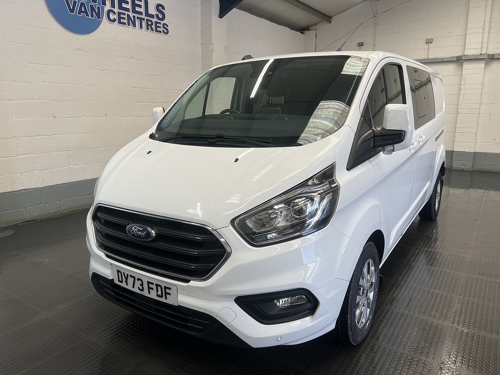 Ford Transit Custom 2.0 320 Ecoblue Limited Crew Van Double Cab Di White