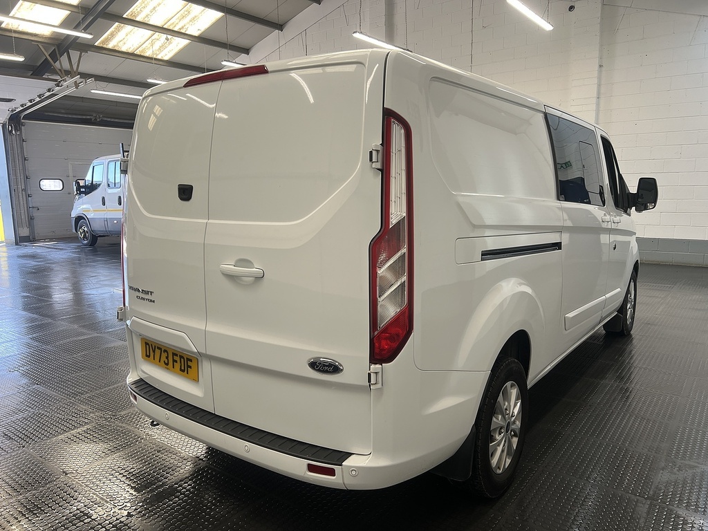 Ford Transit Custom 2.0 320 Ecoblue Limited Crew Van Double Cab Di White #3