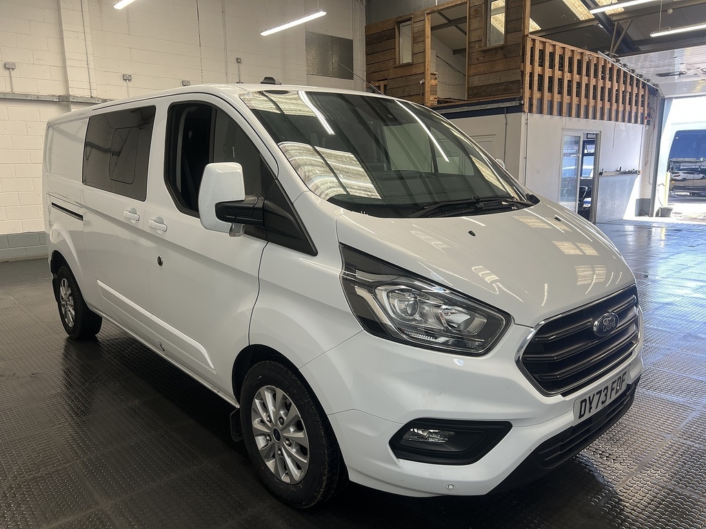 Ford Transit Custom 2.0 320 Ecoblue Limited Crew Van Double Cab Di White #4